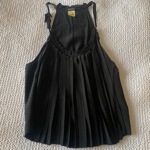 Vintage Sonia Rykiel pleat front top